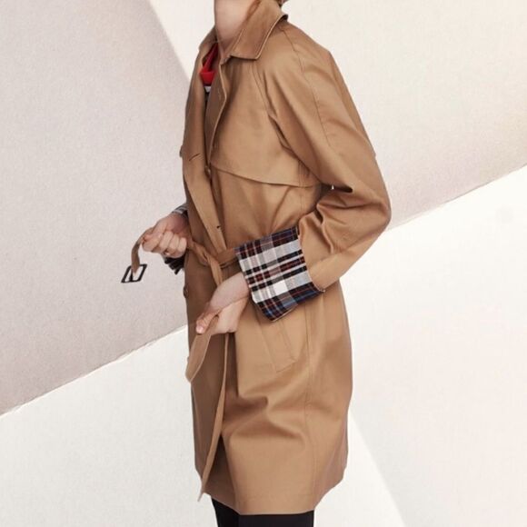 COURT & Rowe Trench Coat Size Medium Khaki. NWT - Picture 10 of 14